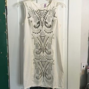 Beaded, off-white dress, Size M